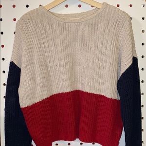 LA Hearts three tone sweater